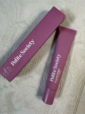 Polite Society Polite Pout Tinted Lip Balm Lipgloss Bumbleberry BNIB
